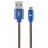 Кабель USB Cablexpert Blister MicroUSB/USB2.0,   1.0 m,  Cablexpert Cotton Braided Blue Jeans,  CC-USB2J-AMmBM-1M-BL