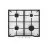 Варочная газовая панель Gefest ПВГ 1212, 4 конфорки,  Эмалированная сталь,  Белый, Черный