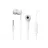 Casti cu fir Ploos In-ear earphones with mic,  White