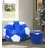 Bean Bag Because Ball, Blue White XL