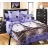 Lenjerie de pat Cottony SLPP Romantica, 2 persoane Euro, Percale, Violet, Maro