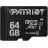 Карта памяти PATRIOT LX Series (PSF64GMDC10), MicroSD 64GB, Class10, U1, UHS-I