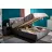 Кровать Ambianta SAMBA 1.8 m, ЛДСП, Плюшевая ткань, Серый, 180 x 200
