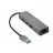 Концентратор USB Cablexpert A-AMU3-LAN-01, 3.0 Hub 3-port with built-in LAN port