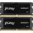 Модуль памяти KINGSTON 32GB DDR5-6000MHz SODIMM FURY Impact (Kit of 2x16GB) (KF560S38IBK2-32), CL38, 1.35V, Black