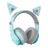 Casti cu microfon EDIFIER G5BT CAT Blue / Bluetooth Gaming On-ear headphones with microphone, RGB, 3.5mm / Bluetooth V5.2, Playback time 20 hours (light on); 36 hours (light off), Cute detachable cat ear with hall sensors, foldable design