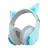 Casti cu microfon EDIFIER G5BT CAT Blue / Bluetooth Gaming On-ear headphones with microphone, RGB, 3.5mm / Bluetooth V5.2, Playback time 20 hours (light on); 36 hours (light off), Cute detachable cat ear with hall sensors, foldable design