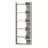 Etajera MLAND OPPA BOOKCASE, Alb