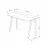 Стол офисный MLAND LUTON DESK - WHITE - LIGHT MOCHA, Белый, Мокко, 120 x 75 x 46