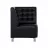 Canapea PANMOBILI Jazz "S-CARO" colt, Negru, 90x70x70