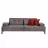 Canapea Modalife Avrupa 3 locuri, Gri, 226x77x92