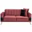 Canapea Modalife Demre 2 seater sofa Red, Rosu, 173x95x75