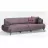 Canapea Modalife Romeo 3 locuri, Bordo, 235x73x103