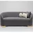 Canapea Modalife Teddy 3 seater sofa Grey, Gri, 235x68x92