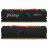 RAM KINGSTON 32GB (Kit of 2*16GB) DDR4-3733 FURY®, Beast DDR4 RGB, PC29800, CL19, 2Rx8, 1.35V, Auto-overclocking, Asymmetric BLACK low-profile heat spreader, Dynamic RGB effects featuring Kingston FURY Infrared Sync technology, Intel XMP Ready (Extreme