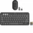 Kit (tastatura+mouse) LOGITECH Wireless Keyboard & Mouse Pebble 2 Combo, Compact, Low-profile, Multi-Device, 4000dpi, 3 buttons, 2xAAA/1xAA, 2.4Ghz+BT, EN, Graphite.