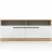 Tumba pentru TV Fabrik Home Barcas, Stejar Ewok, Alb, 160x45.5x40