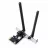 Adaptor wireless ASUS PCE-AXE5400 Dual Band PCI-E WiFi 6E (802.11ax), 2.4GHz/5GHz/6GHz, IEEE 802.11ax, Bluetooth 5.2, AX 5400 (574Mbps+2402Mbps+2402Mbps) (placa de retea wireless WiFi/сетевая карта WiFi беспроводная)