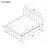 Кровать Ambianta Fancy, Серый, 140x200