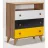 Noptiera Modalife Hera night stand Yellow, Galben, Sonoma, Alb