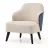 Kресло Dogtas ALLEGRA Armchair Wooden (Fixed leg) GK:6665PZ/SA:6667PZ/AR:Siyah, beige, Вельвет