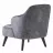 Kресло Dogtas ALLEGRA Armchair Wooden (Fixed leg) GK:6665PZ/SA:6667PZ/AR:Siyah, beige, Вельвет