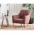 Kресло Dogtas MILENA Armchair, GK:2269, Bronze, nubuck rose, Ткань