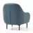 Fotoliu Dogtas TRENTO Armchair. GK:2404, Fixed leg black, ivory, Velvet