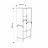 Dulap înalt MLAND Spark multipurpose cabinet - oak - white, Alb, Stejar, 151x35.6x60