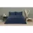 Lenjerie de pat Askona Home Navy Blue, 2 persoane Euro, Bumbac (Satin), 300TC, Albastru inchis