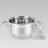 Cratita cu capac Maestro Mr-3512-18, 2.9 l, 18 cm, Inox