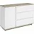 Комод MP Comoda Concept 1D3S 1200x820x400 stejar craft gri/nimfea alb