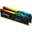 RAM KINGSTON 64GB DDR5-5600MHz Kingston FURY Beast RGB, KF556C36BBEAK2-64