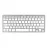 Клавиатура беспроводная TRUST Basics ultra-thin wireless bluetooth keyboard, Triple pairing, 2xAAA battery, 293g, Silver, US