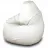 Bean Bag AG Pară XL MAX, Ecopiele, Alb