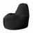 Bean Bag AG Lux din velur, Negru