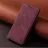 Husa Xiaomi Flip case Smooth/plain leather for Redmi 9С/10A Wine