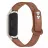 Ремешок браслет для часов AMAZFIT Strap Leather Smart Band 7 Brown