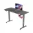 Masa gaming 1STPLAYER Motorized Gaming Desk 1STPLAYER MOTO-E 1460, 72-117 cm electric lift height, Intelligent height memory and sedentary reminder, Max load 80 kg, 18mm P2PB carbon fiber board, aluminium legs, 140*60*(72-117)cm, black