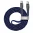 Кабель Rivacase Type-C to Type-C PS6105 BL12, nylon braided, 1.2M, Blue