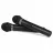 Microfon SVEN SVEN MK-715, Two plastic wireless dynamic microphones for karaoke, radio / 6.3 mm plug, up to 30 m distance, LED, black