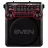 Boxa SVEN SVEN SRP-355 Red, FM/AM/SW Radio, 3W RMS, 8-band radio receiver, built-in audio files player from USB-fash, microSD and SD card storage devices, telescopic swivel antenna, built-in battery