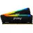 Модуль памяти KINGSTON 32GB (Kit of 2*16GB) DDR4-3600  Kingston FURY® Beast DDR4 RGB, PC28800, CL18, 1.35V,  Auto-overclocking, Asymmetric BLACK low-profile heat spreader, Dynamic RGB effects featuring Kingston FURY Infrared Sync technology, Intel XMP Ready  (Extreme Memor