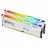 RAM KINGSTON 32GB (Kit of 2*16GB) DDR5-6400  Kingston FURY® Beast DDR5 White RGB EXPO, PC51200, CL32, 1Rx8, 1.4V, Auto-overclocking, Asymmetric WHITE Large heat spreader, Dynamic RGB effects featuring HyperX Infrared Sync technology, AMD® EXPO v1.1 and Intel® Ext