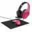 Игровые наушники TRUST Trust Tridox 3-IN-1 GAMING BUNDLE GXT 790 - Zirox lightweight headset, Felox illuminated mouse, and mousepad, Pink