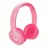 Casti cu microfon TRUST Trust NOUNA Wireless Kids Bluetooth Headphones - Pink, up to 15 hours of playtime, active sound limitation (max 85 dB), includes stickers for personalisable fun, perfect for kids aged 4-10, Foldable