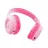 Casti cu microfon TRUST Trust NOUNA Wireless Kids Bluetooth Headphones - Pink, up to 15 hours of playtime, active sound limitation (max 85 dB), includes stickers for personalisable fun, perfect for kids aged 4-10, Foldable