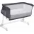 Кроватка PM Patuc co-sleeper Lionelo Theo Dark Grey