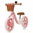 Bicicleta pentru copii PM Bicicleta fara pedale Lionelo Alex Plus Pink Rose