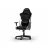 Fotoliu Gaming DXRacer Gaming/Office Chair DXRacer GLADIATOR-L-N23-LTC-NW-X1, Black/White, Gaslift class 4, Premium PVC leather, max weight up to 150kg / height 180-200cm, Full tilt, Recline 90°-135°, 3D Armrests, Headrest and lumbar cushions, 6 cm PU Caster, W-22,15 kg